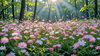 林间花海