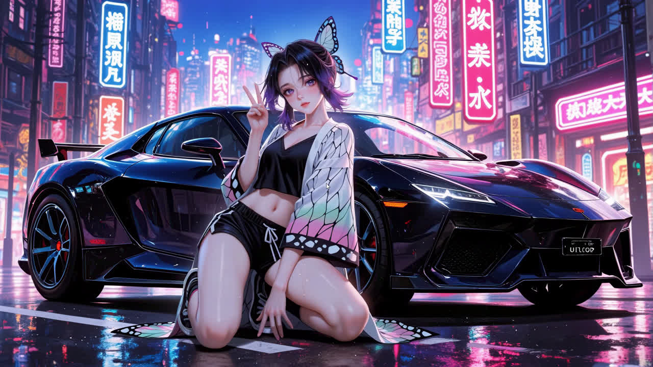 赛博霓虹街头潮辣蝴蝶忍