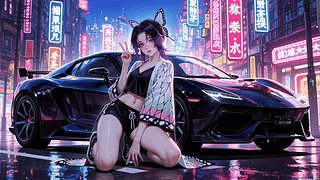 赛博霓虹街头潮辣蝴蝶忍
