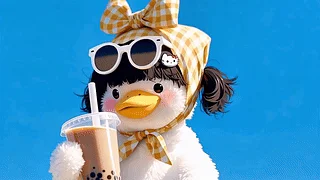 夏日奶茶鸭