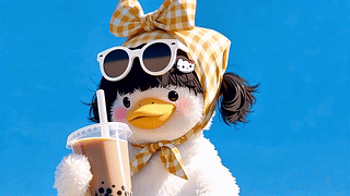 夏日奶茶鸭