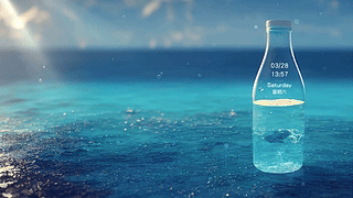 时间变化清凉海水瓶