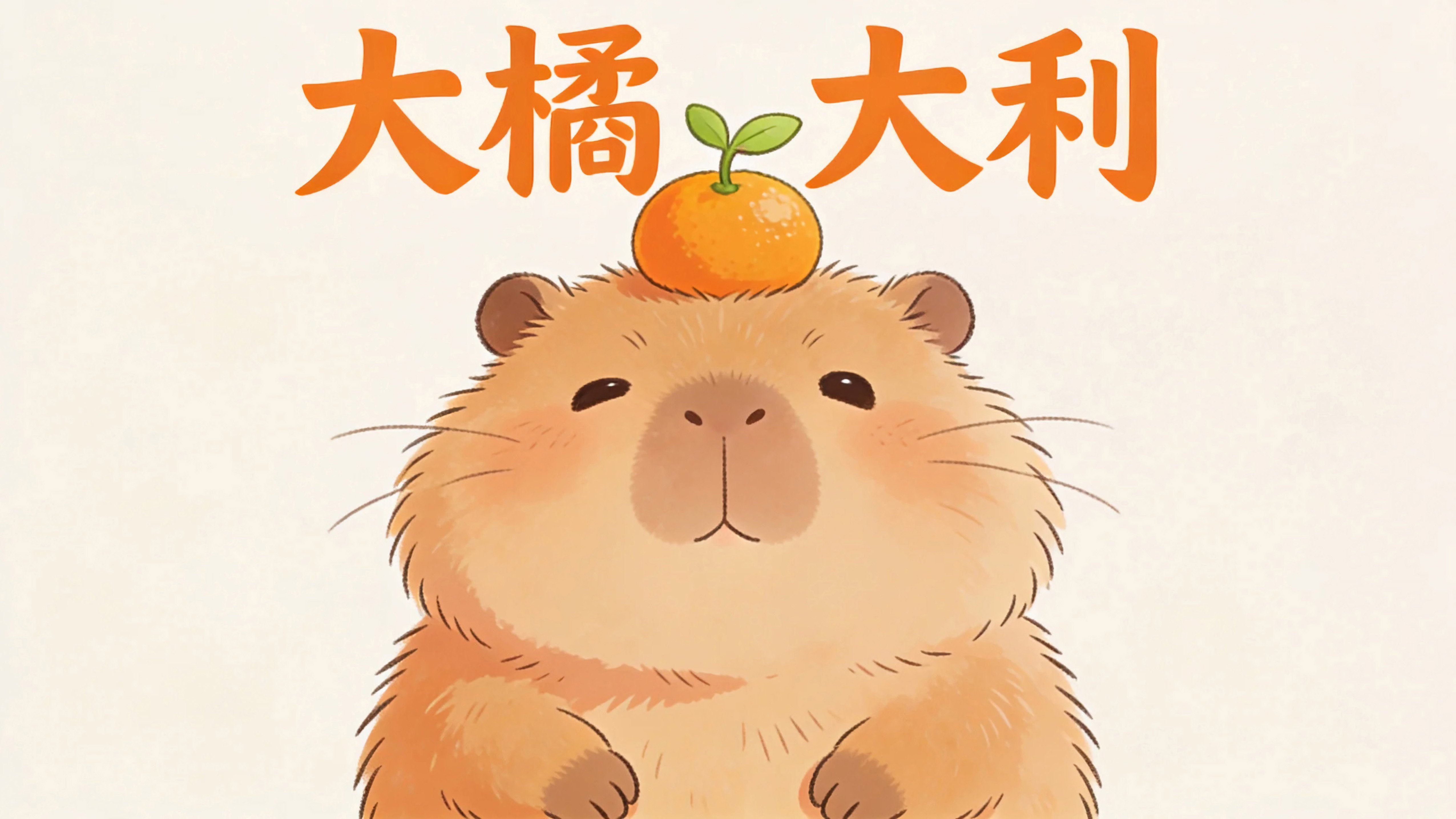 可爱水獭大橘大利
