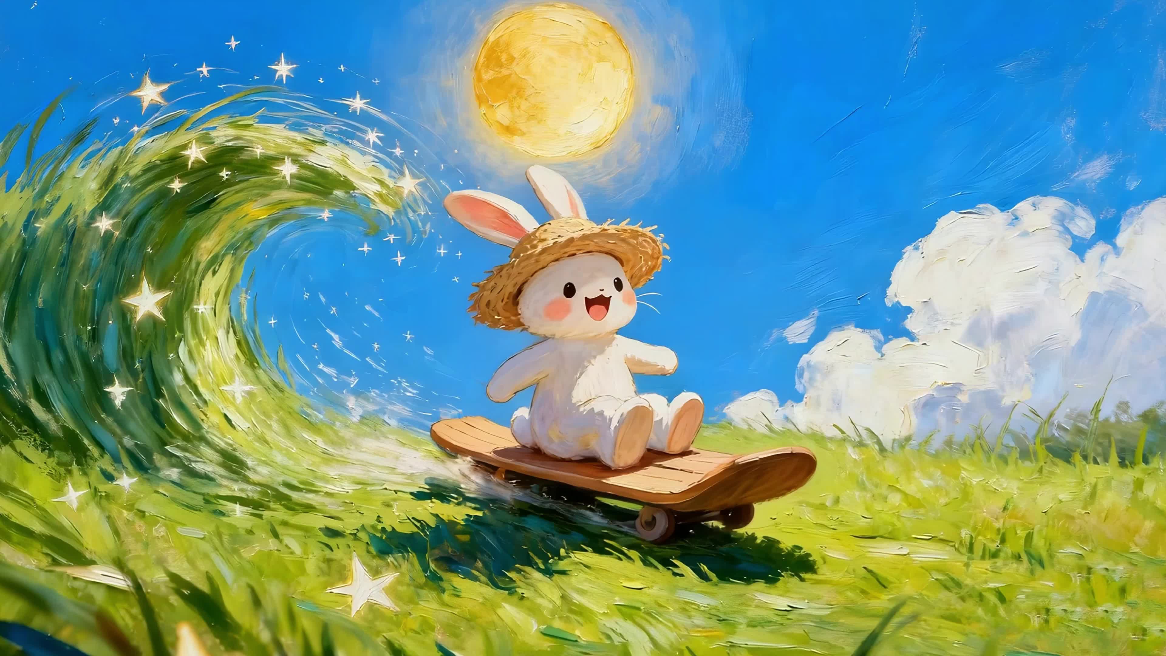 滑板小兔