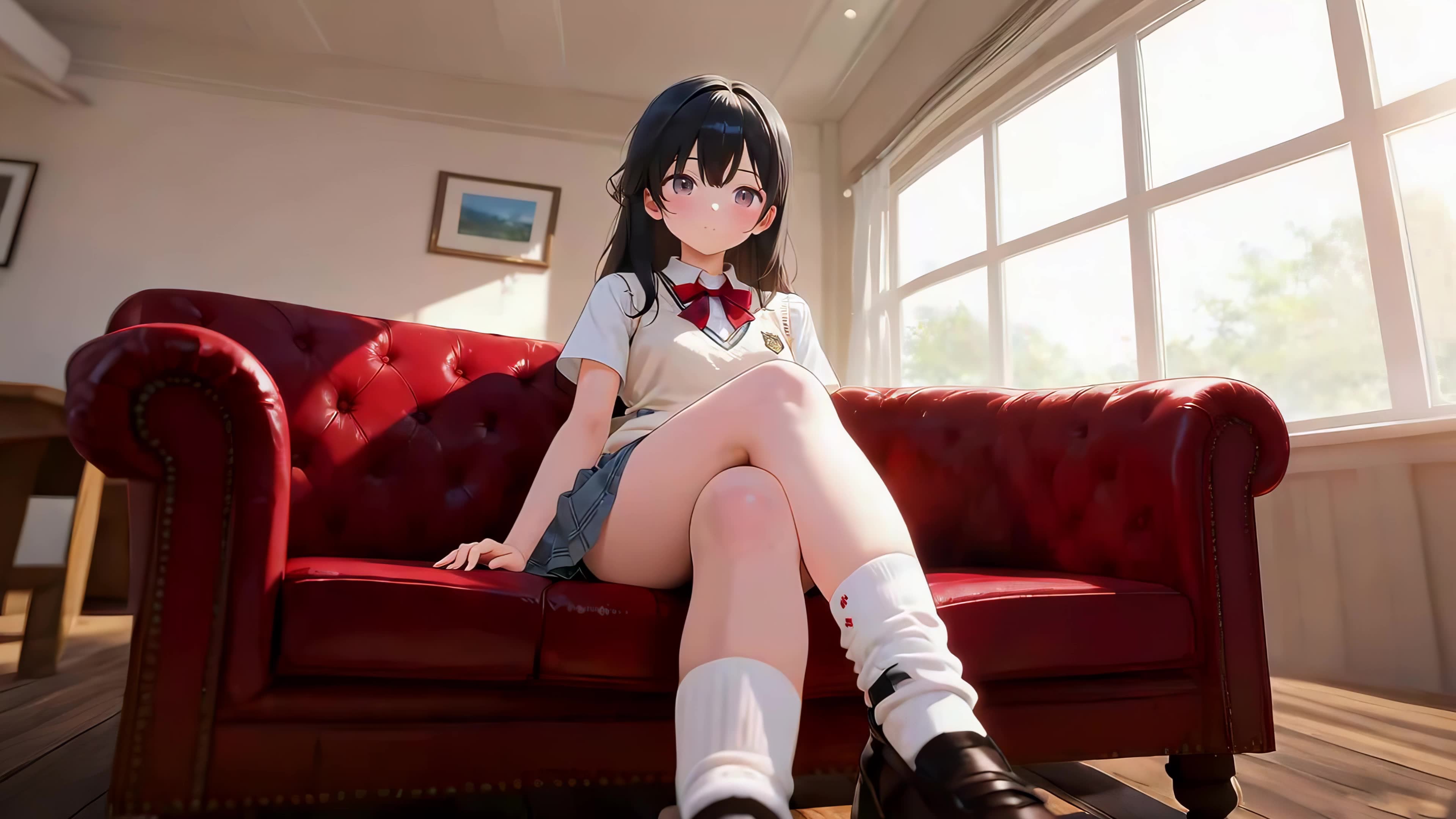 可爱长腿美女