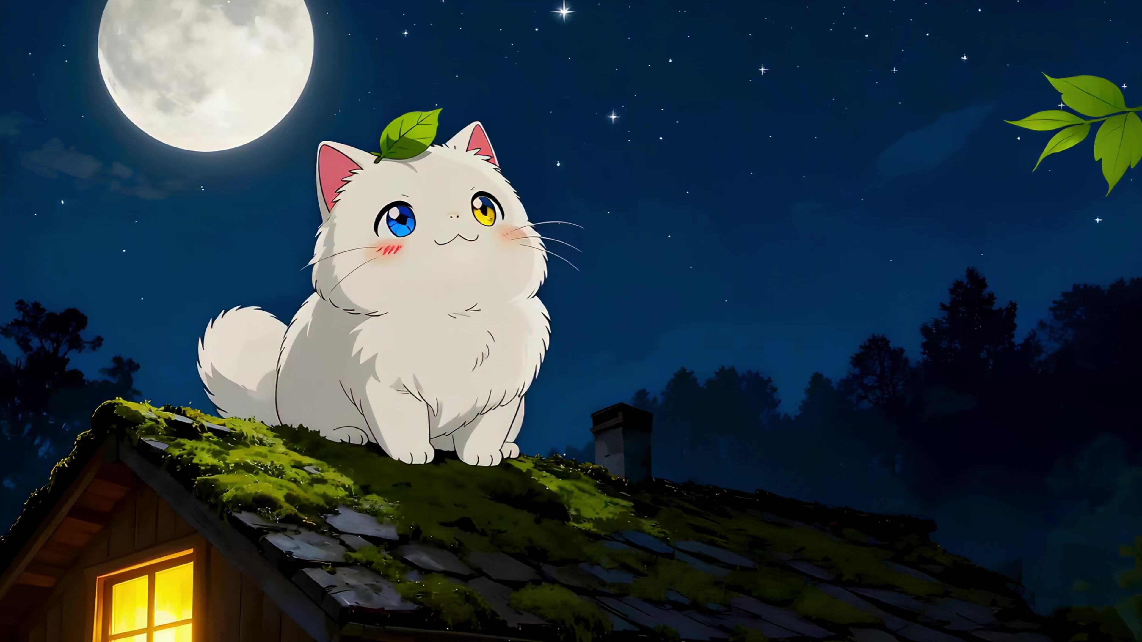 屋顶上的猫咪