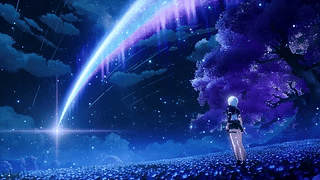 夜晚流星
