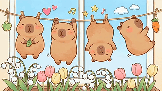 窗前卡皮巴拉