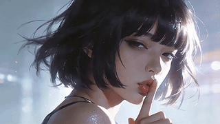 嘟嘴美少女