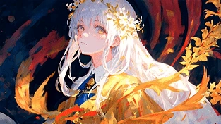 金色花朵 动态壁纸 | 作者：tikhiy