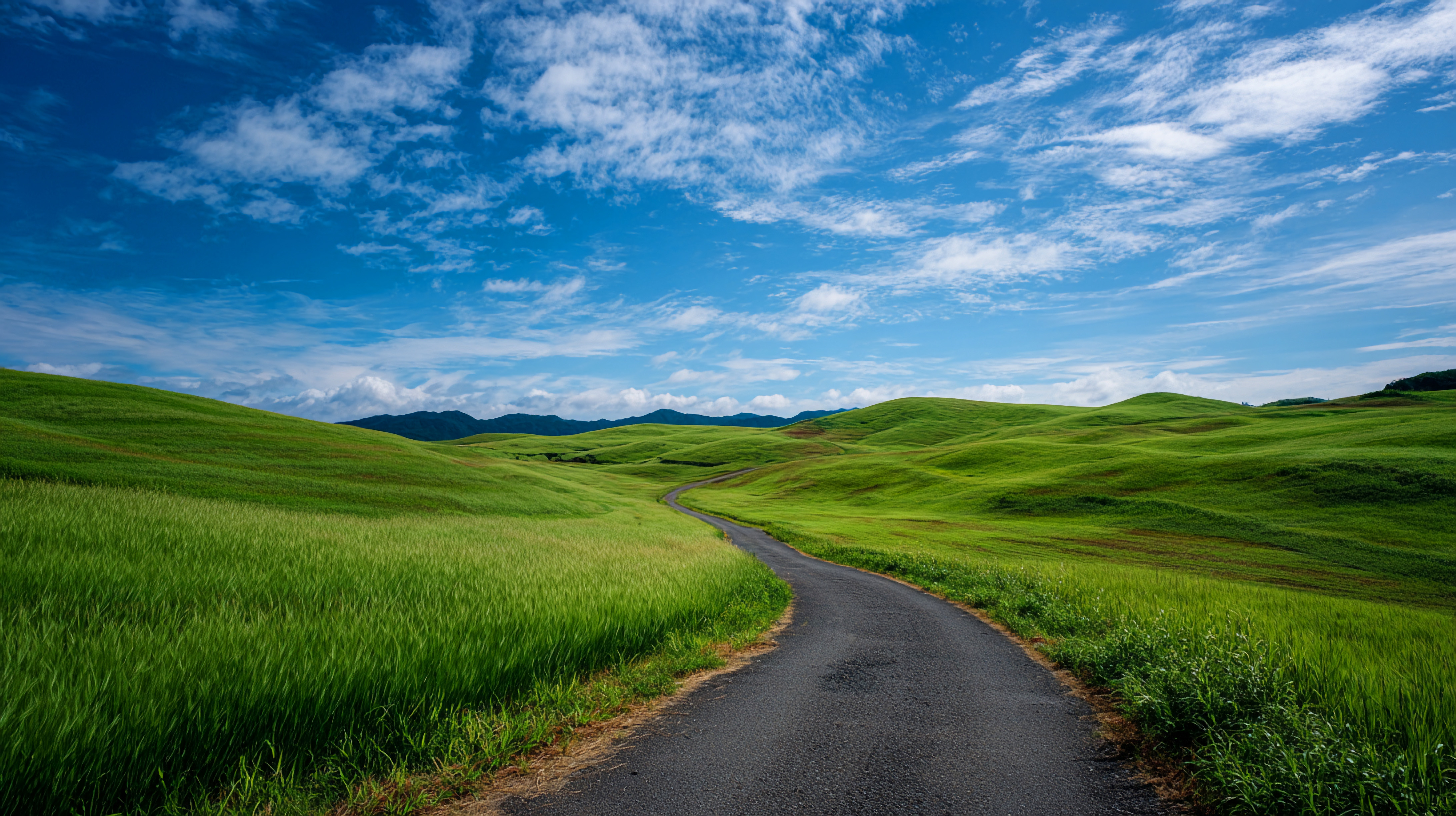 山川道路美丽风景