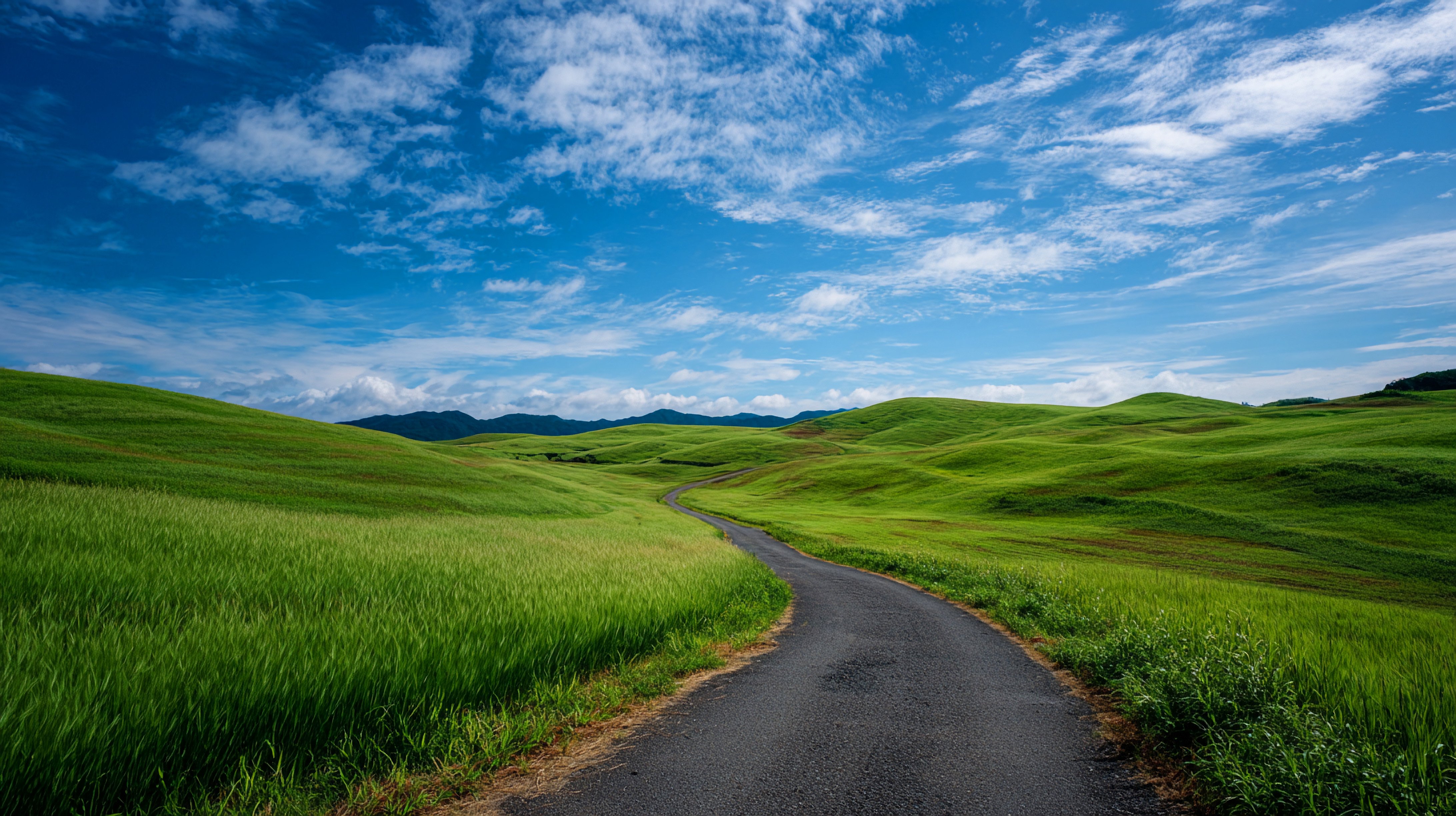 山川道路美丽风景