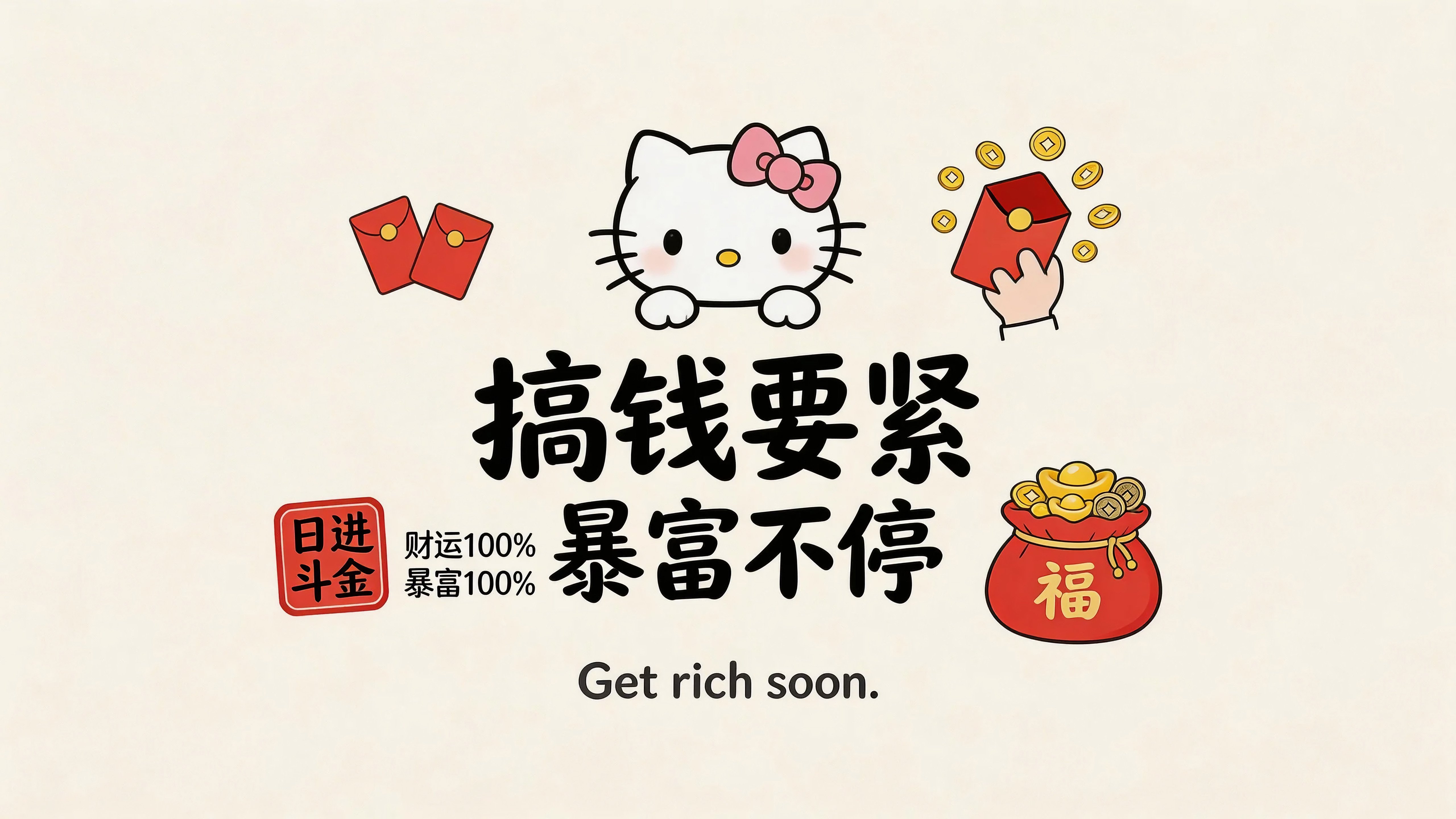 HelloKitty搞钱要紧暴富不停
