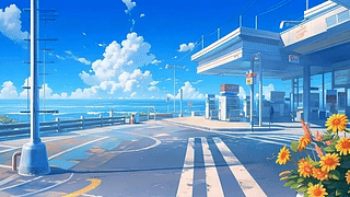 海景加油站