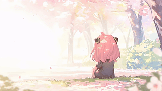 樱花树下阿尼亚