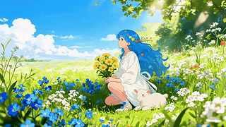 鲜花女孩