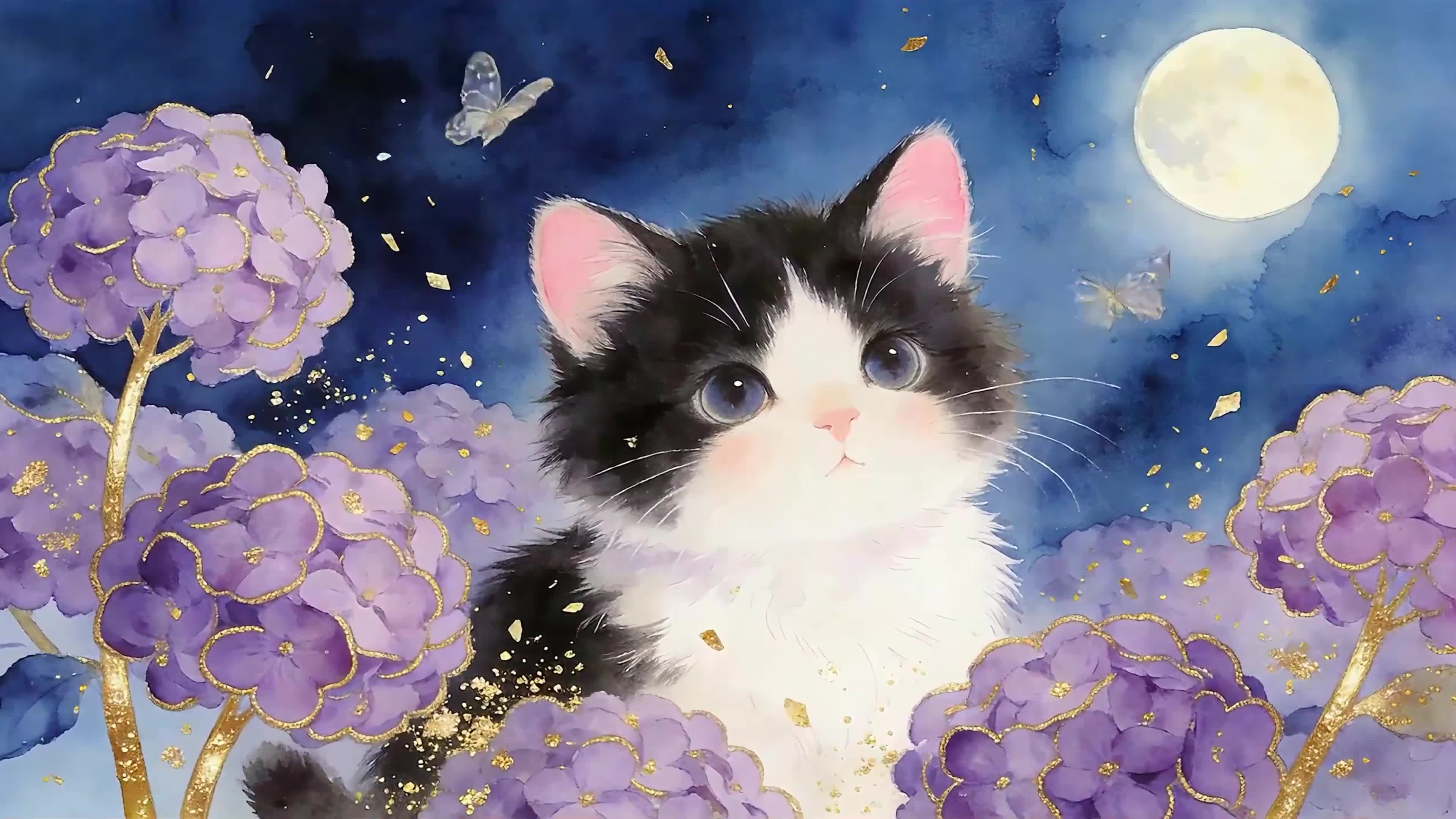 夜景猫咪