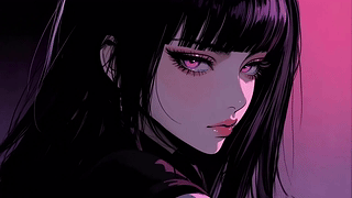 暗夜粉瞳少女