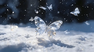 雪与蝶 动态壁纸 | 作者：师月白你的马甲掉了