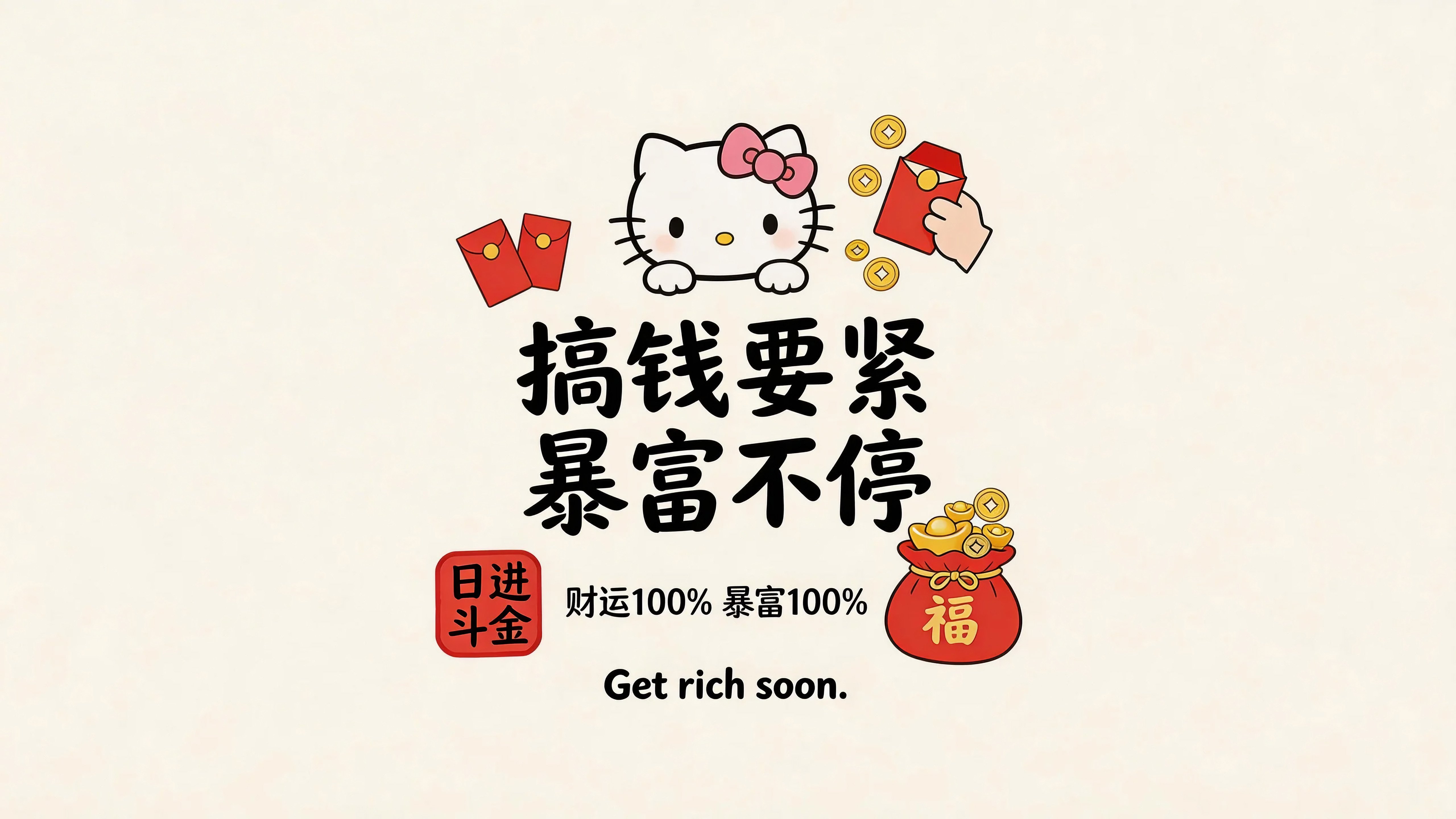 搞钱要紧暴富不停