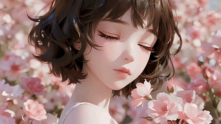 短发美女
