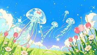 梦幻晴空水母