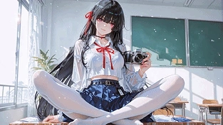 校园 JK 少女千咲 动态壁纸 | 作者：豆子酱edda