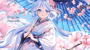【Furina】 | 原神 2K 壁纸 (フリーナ) 动态壁纸 | 作者：Sakurajx