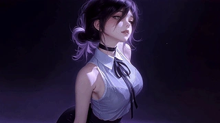 光影禁欲系少女-蕾塞 动态壁纸 | 作者：豆子酱edda