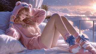 睡衣精灵长腿少女