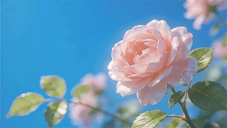 清新护眼蔷薇花桌面