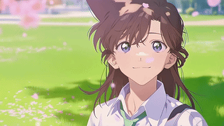 唯美樱花树下的小兰