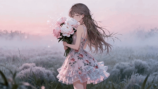 鲜花女孩