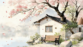春日小镇风景