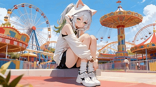 游乐园女孩