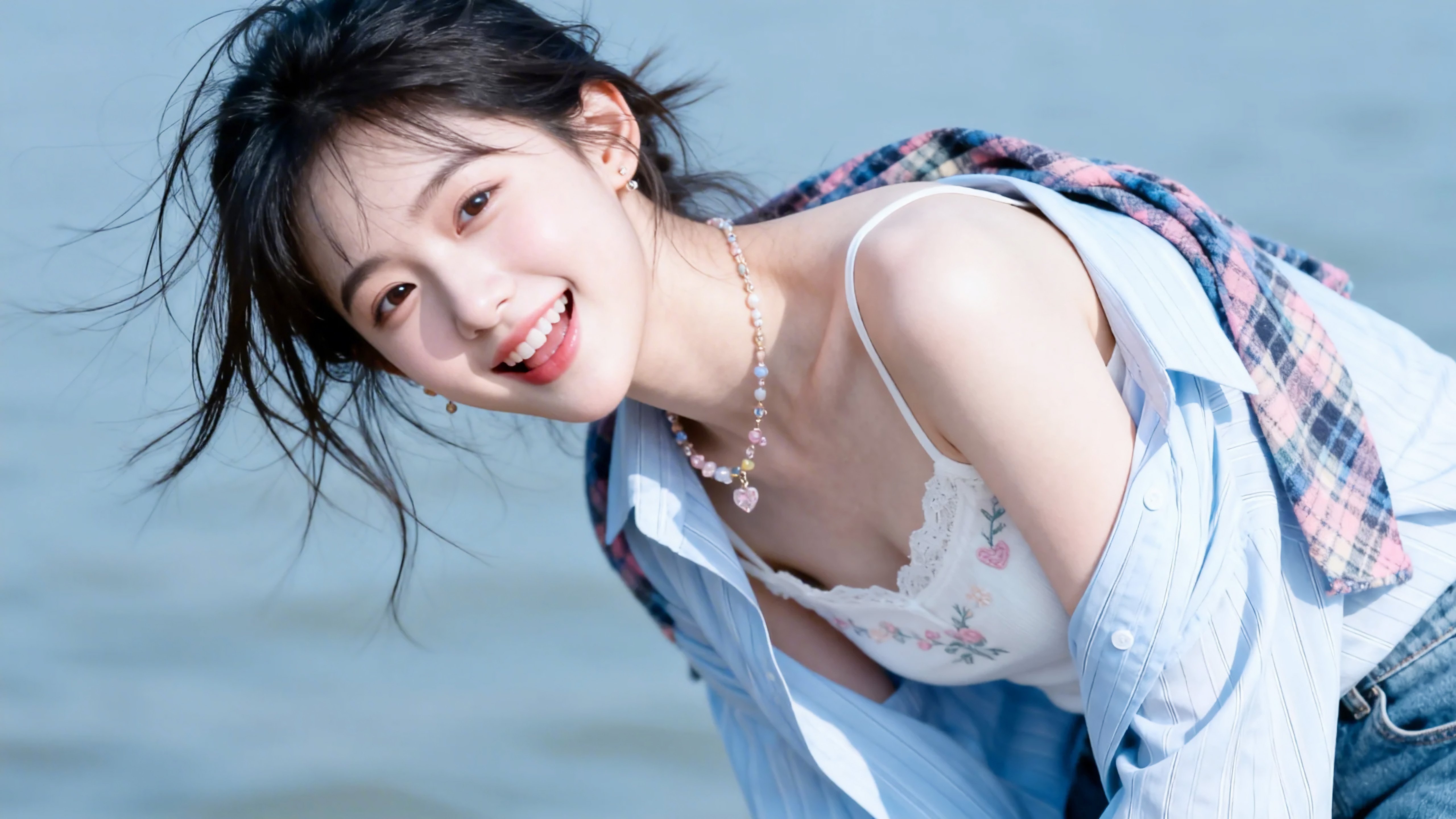笑容甜美的女孩