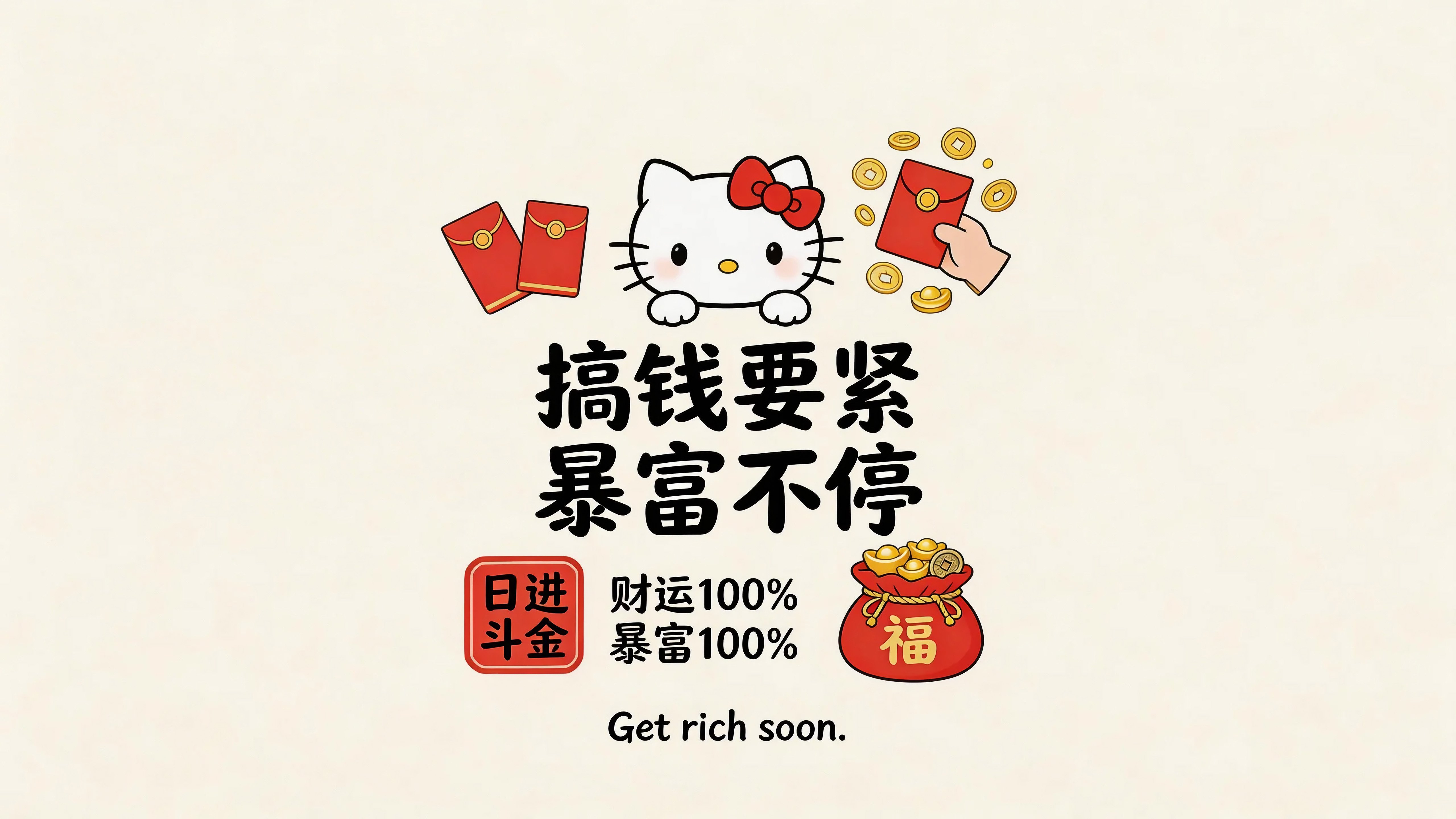搞钱要紧暴富不停