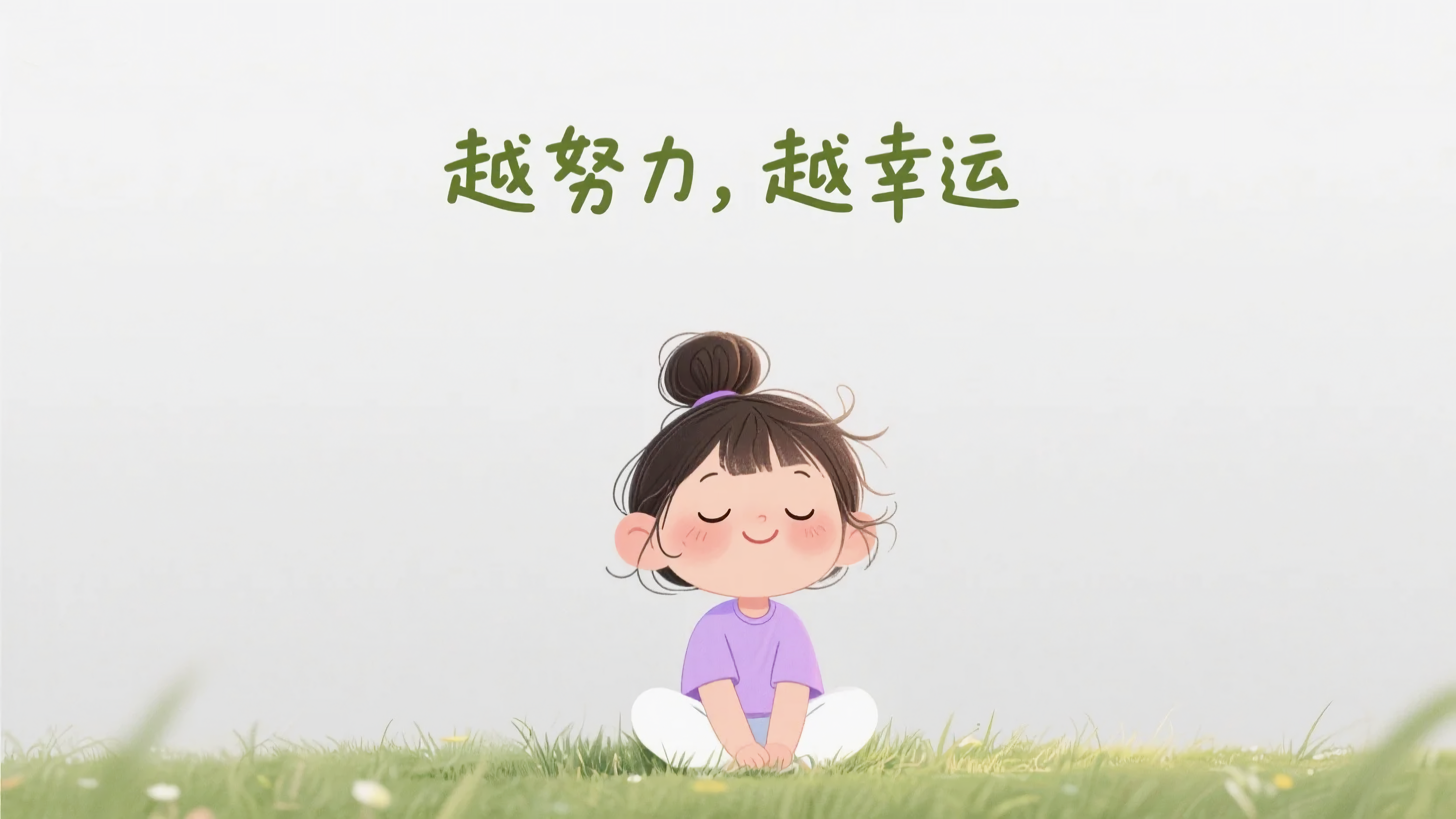 女孩越努力越幸运