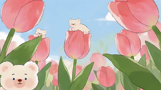 清新护眼花丛