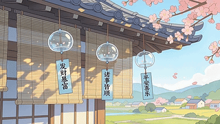 清新护眼送福风铃
