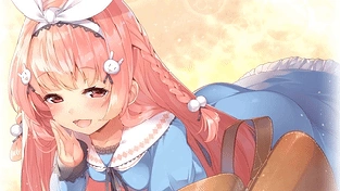 Rabbit Girl 白兔女孩 动态壁纸 | 作者：Meidusha (⚞ ᴥ ⚟)
