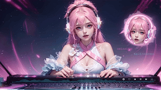 粉发少女-可视化播放器