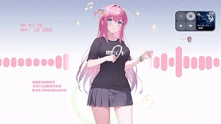 【网易云音乐特别版】孤独摇滚 波奇酱 黑色版 横屏 BOCCHI THE ROCK Bocchi 动态壁纸 | 作者：雀德Qukito