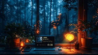 窗外森林时间变化昼夜 动态壁纸 | 作者：楚梦缘