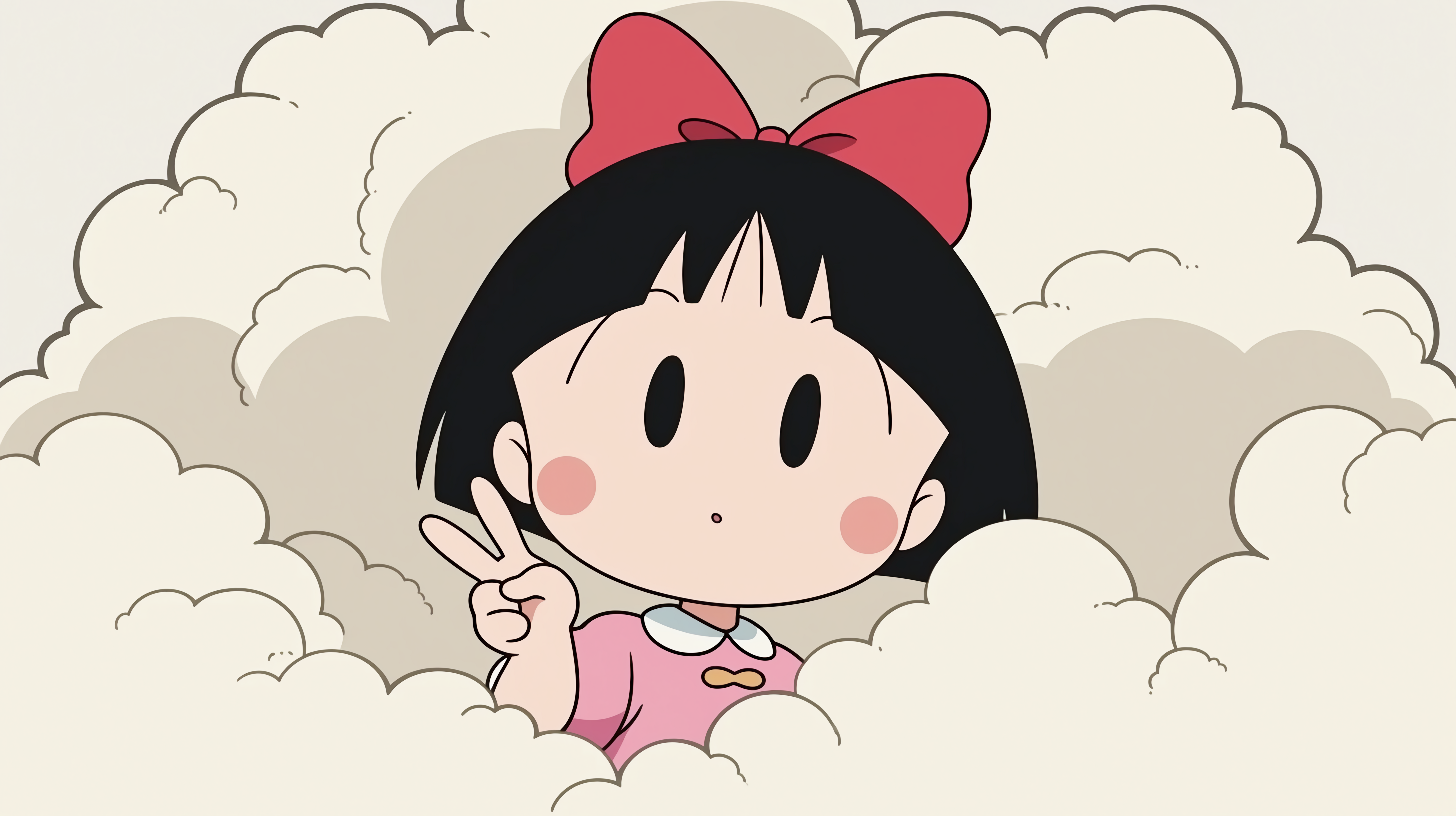 比耶的可爱女孩