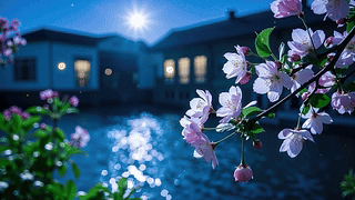 月夜花枝