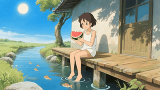 夏天吃西瓜