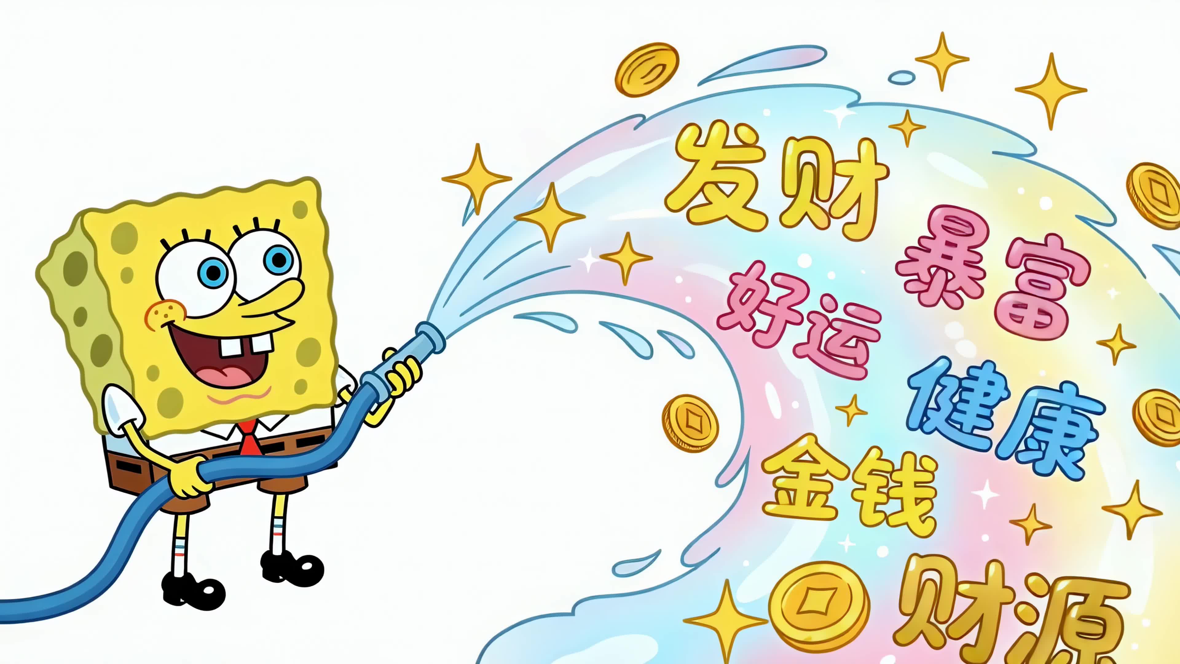海绵宝宝送祝福