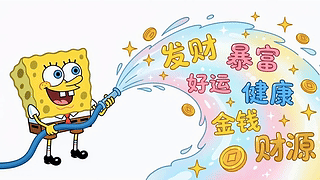海绵宝宝送祝福