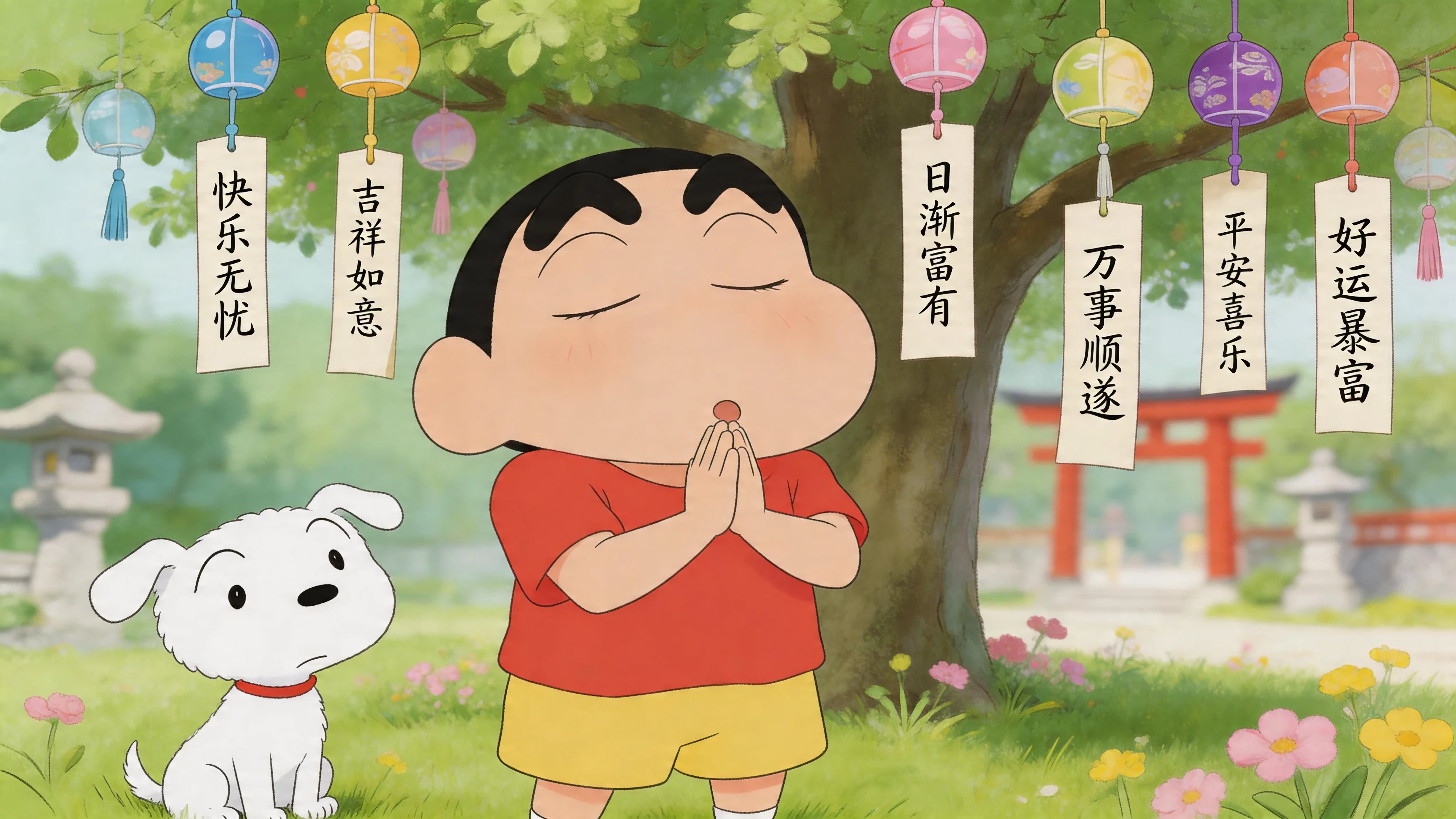 祈祷的小新